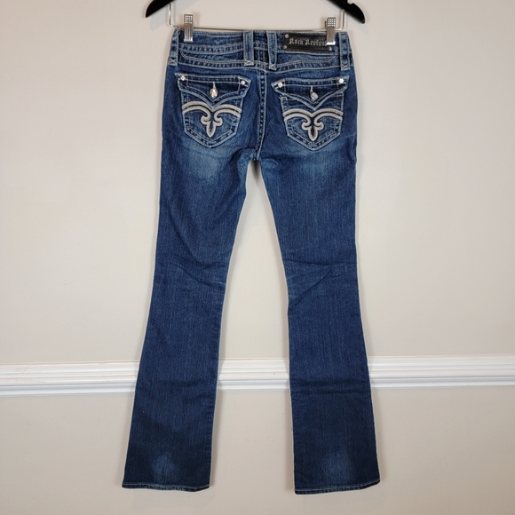 Rock Revival Women's Dark Blue Boot Cut Jeans Elena Boot - Picture 4 of 8